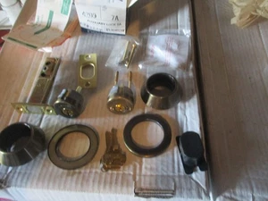 Neu NOS Türschloss Riegel Messing # 4209 gleichschließend Classic Vintage Zusatz 7A - Bild 1 von 1