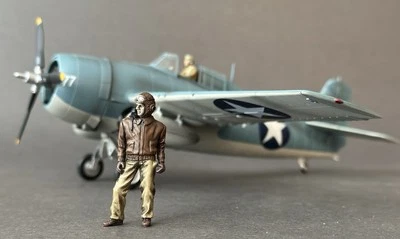 VERY RARE BBI Elite Force 1:32 WWII US Navy Grumman F4F Wildcat Fighter Aircraft - Image 1 of 4