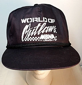 Vintage World Of Outlaws Sprint Car Series Black SnapBack Hat Racing - Picture 1 of 3