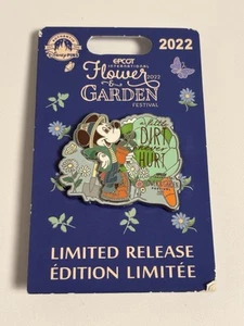 2022 Disney Mickey Flower and Garden Festival A Little Dirt Never Hurt Pin Rare - Bild 1 von 6