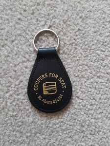 Seat Leather Keyring Fob Coupers Of St. Albans - Picture 1 of 2