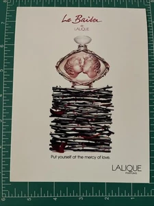 Lalique Perfume “win A Kiss In Paris” Promotion Advertising Contest Vintage NOS - Picture 1 of 2