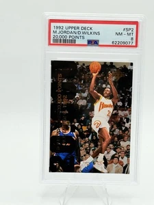 1992 Upper Deck #SP2 Michael Jordan/Dominique Wilkins 20.000 Points PSA 8 - Bild 1 von 3
