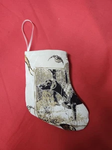 Weihnachtsstrumpf Handarbeit gefüttert 6" Jagd Schokolade Labor Stockente Upcycling - Bild 1 von 3