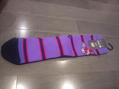 Nuevo con etiquetas Stance Nba madera dura clásicos Toronto Raptors calcetines largos púrpura 95 hombres L Foto 1 de 4
