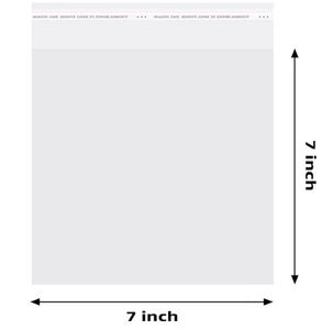 200 Pcs Clear Cellophane 2 mil Bags 5 1/2" x 7 1/2" - Picture 1 of 3