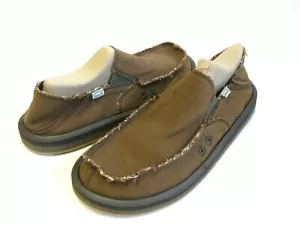 SANUK VAGABOND WEICHES TOP HANF HERREN HALBSCHUH BRAUN US 11/UK 10/EU 44 - Bild 1 von 4