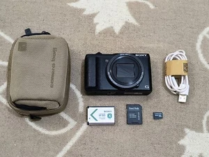 Sony Cyber-shot DSC-HX60 20.4MP Digitalkamera - Schwarz voll funktionsfähig Top Zustand - Bild 1 von 18