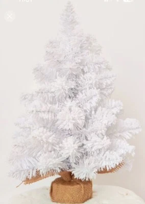 16 Inch Tabletop white Snow Flocked Artificial  Christmas Tree - Image 1 of 2