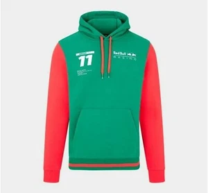 Red Bull Racing F1 Sergio "Checo" Perez Hooded Sweatshirt Green L Large - Picture 1 of 6