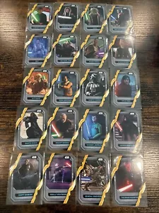 2023 Topps Star Wars Flagship COMPLETO 20 cartas sable de luz troquelado conjunto lote - Imagen 1 de 7