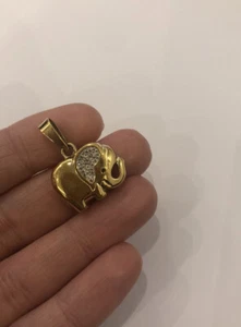Colgante Pierre Lang PL dorado joyería de moda elefante - Imagen 1 de 5