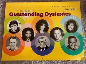 A Calendar Of Outstanding Dyslexics 1998 An Inspiration For Success! Unused - Picture 1 of 1