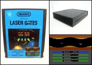 ATARI 2600 Video Game Cartridge - Laser Gates (Imagic 1983) - Picture 1 of 4