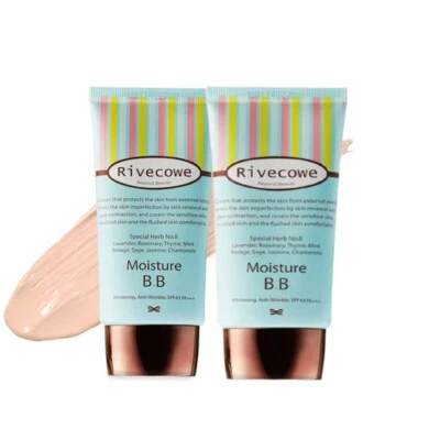 2X Crema Blanqueadora Maquillaje Hidratante BB FPS 43+ PA+++ Antiarrugas 40 ml Coreana Foto 1 de 4