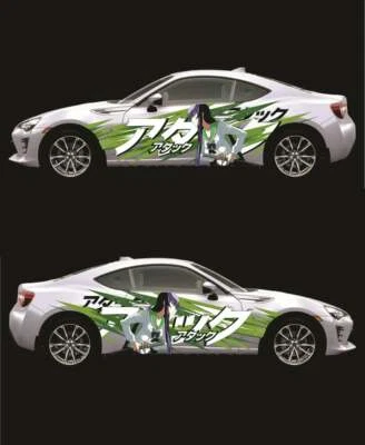 Anime ITASHA Zero Two car side sitcker car door sticker wrap fit any cars Vinyl - Image 1 of 3