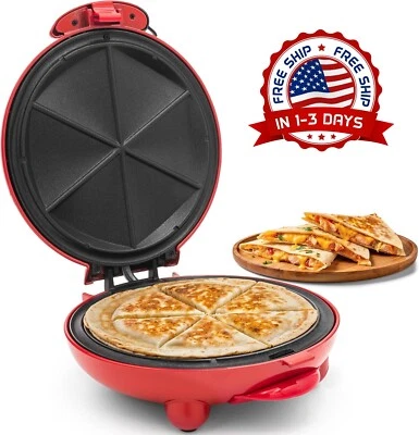 Maquina Electrica Antiadherente Para Hacer Quesadillas, Corte Fácil De 6 Gajos - Изображение 1 из 4