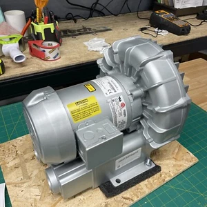 GAST R4310A-2 Regenerative Blower 1h 3ph 208-230/480 74cfm@ 50Hz 92cfm@ 60Hz NIB - Picture 1 of 7