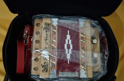 Organetto Della Noce Squillo DO 2 bassi 11 Tasti Accordion Pronta Consegna - Image 1 of 2