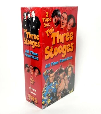 THE THREE STOOGES VHS BOXED SET All Time Comedy  Favorites BRAND NEW SEALED HTF! - Image 1 of 4