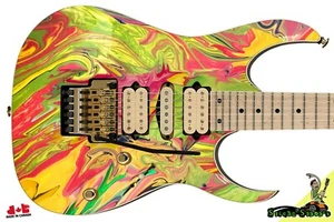 Guitar Skin Axe Wrap Re-skin Bass Reface Swirl Jem UV 77MC Righ Electric 136 - Bild 1 von 11