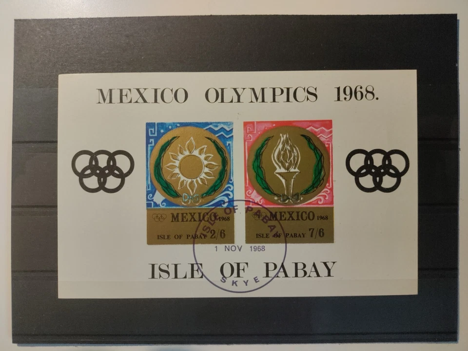 1968 Scotland,Isle of Stroma Souvenir Sheet(Olympics-Mexico'68),CTO,NH,OG - Image 1 of 1