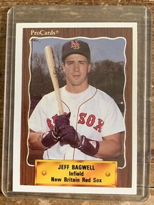 1990 ProCards Jeff Bagwell HOF Rookie Card #1324 (NEW BRITAIN RED SOX) Mint Orig