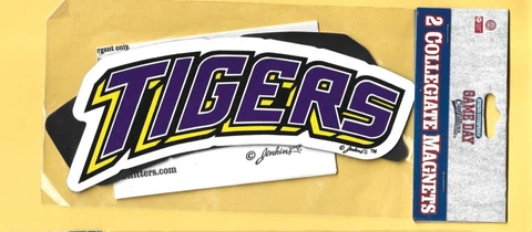 LSU Tigers Large 7" x 2" Magnets Cover