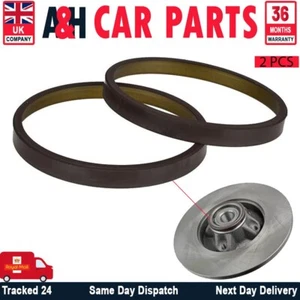 2X REAR MAGNETIC ABS SENSOR RING Fits Citroen DS3 DS4 D5 Peugeot Partner 1.6 HDi - Picture 1 of 8