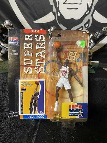 2000 Team USA Kevin Garnett Court Collection Action Figure W Card Cover