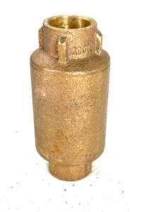 Bronze In-Line Silent Check Valve 1/2" CTS Solder Joint 200-psi WOG - Picture 1 of 6