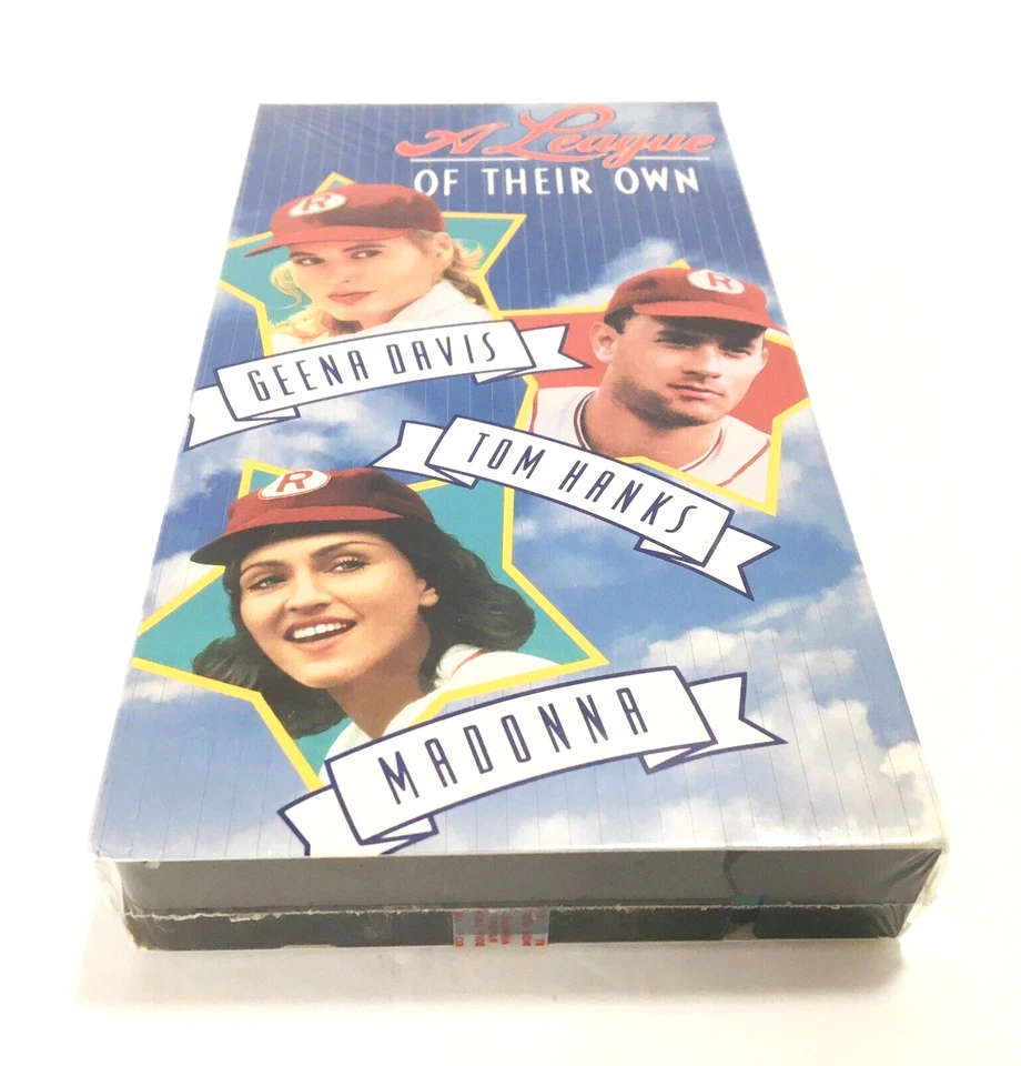 a League of Their Own Geena Davis Tom Hanks Madonna Comedy VHS 1992