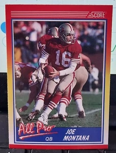 Tarjeta de fútbol americano Joe Montana 1990 Score #582 San Francisco 49ers - Imagen 1 de 2