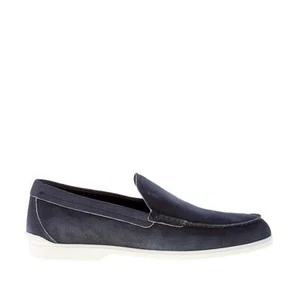 TOD'S scarpe uomo Mocassino casual business camoscio sfumato blu notte vaschetta - Foto 1 di 8