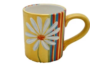 Daisy Flowers Stripes Fib Burton and Burton Kaffeebecher Teetasse Becher - Bild 1 von 7