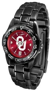Oklahoma Sooners Ladies Women AnoChrome Fantom Sport Watch, Scarf & Hair Clip - Picture 1 of 3