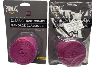 Everlast Classic Hand Wraps Boxing MMA 2 Pack Pink Brand New Protective Gear - Picture 1 of 12