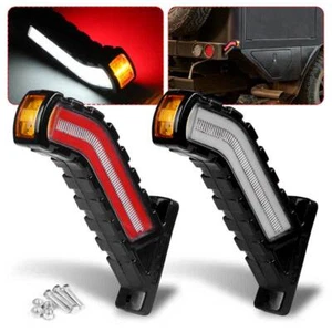 2X luces marcadoras laterales LED lámpara de contorno rojo blanco ámbar furgoneta remolque 12-24V - Imagen 1 de 11