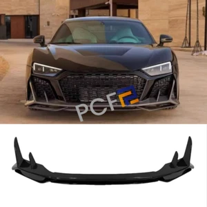 Front Bumper CAPRISTO style Real Carbon Fiber Spoiler Lip Fits 2022-2024 Audi R8 - Foto 1 di 12