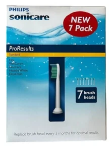 Genuine Philips Sonicare ProResults Standard Toothbrush Brush Heads 7-Pack NEW - Picture 1 of 2