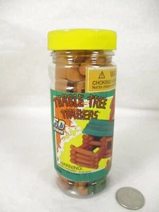 NIP 2004 Tumble Tree Timbers Wood Miniature Toy Wood Logs 50 Piece Log Cabin Bui - Picture 1 of 4