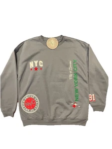 Sweatshirt NYC Graphics, hellblau, Unisex, Größe S, Neu mit Etikett - Bild 1 von 9
