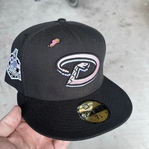 7 5/8 New Era 59Fifty Arizona Diamondbacks Sombrero Ajustado 20 Aniversario Pinky - Imagen 1 de 3