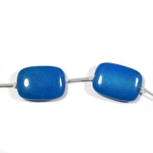 2Pcs Beautiful A+ Neon Apatite Smooth Rectangle Gemstone 18x24MM Beads Craft - Picture 1 of 3
