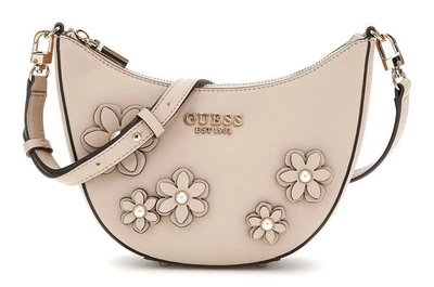 GUESS Zaria Mini Top Zipper Shoulder Bag Schultertasche Simply Taupe taupe Neu - Bild 1 von 4