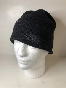 The North Face One Size Knit Beanie Fleece Lined Black - Picture 1 of 8