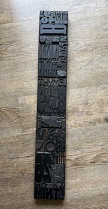 Vintage Letterpress Wood Printers Block Collage with Kitchen Cooking Herbs theme - Picture 1 of 9