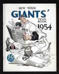 1954 New York Giants Jahrbuch, Willie Mays, Alvin Dark - EX+++ - Bild 1 von 4
