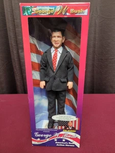 George W Bush Talking Doll 15.5" boxed Talking Presidents doll toy, untested NOS - Picture 1 of 5