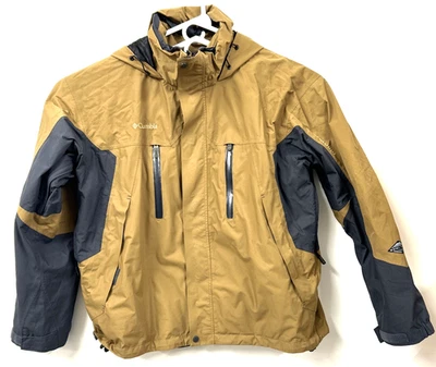 Chaqueta de Titanio Columbia De Colección Para Hombre XL Marrón Omni Tech Esquí Snowboard Invierno Foto 1 de 4